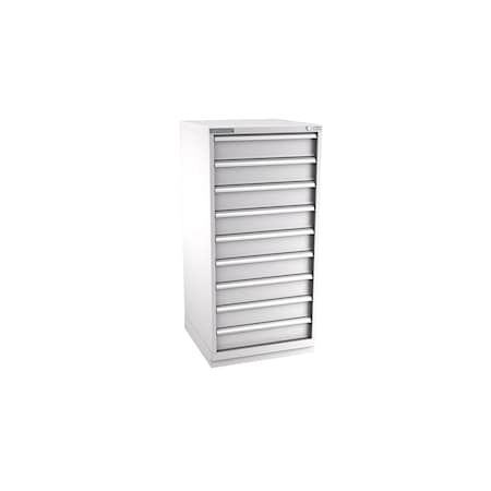 Champion Tool Storage Modular Drawer Cabinet, 9 Drawer, Light Gray, Steel, 28 in W x 28-1/2 in D x 59-1/2 in H S27000901ILCFTB-LG